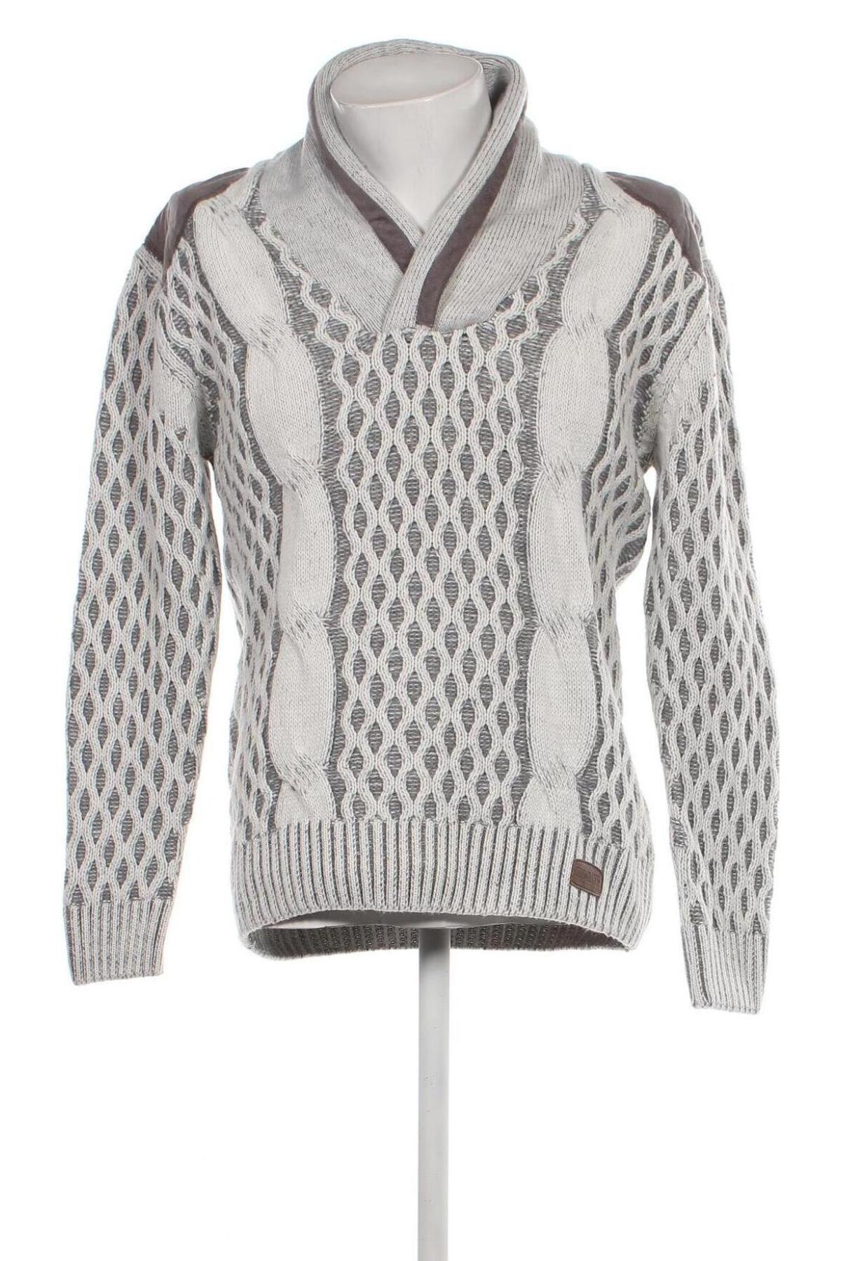 Pánsky sveter  Cipo & Baxx, Veľkosť L, Farba Sivá, Cena  14,22 €