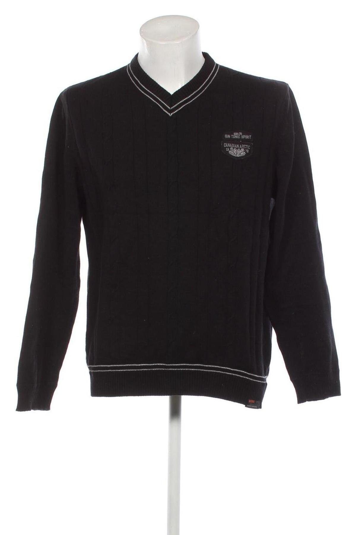 Мъжки пуловер Gin Tonic, Размер L, Цвят Черен, Цена 13,92 лв.