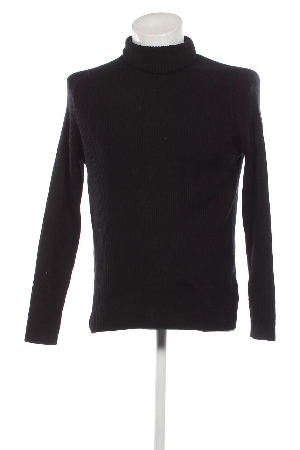 Мъжки пуловер H&M, Размер L, Цвят Черен, Цена 9,86 лв.