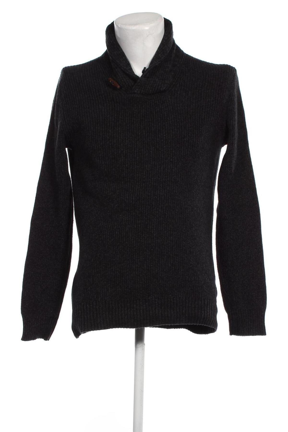 Мъжки пуловер H&M L.O.G.G., Размер M, Цвят Сив, Цена 13,05 лв.