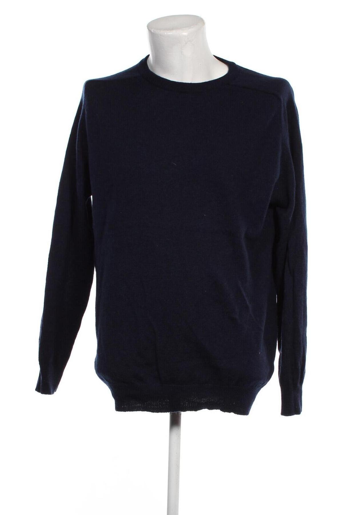 Мъжки пуловер Marks & Spencer, Размер L, Цвят Син, Цена 9,40 лв.
