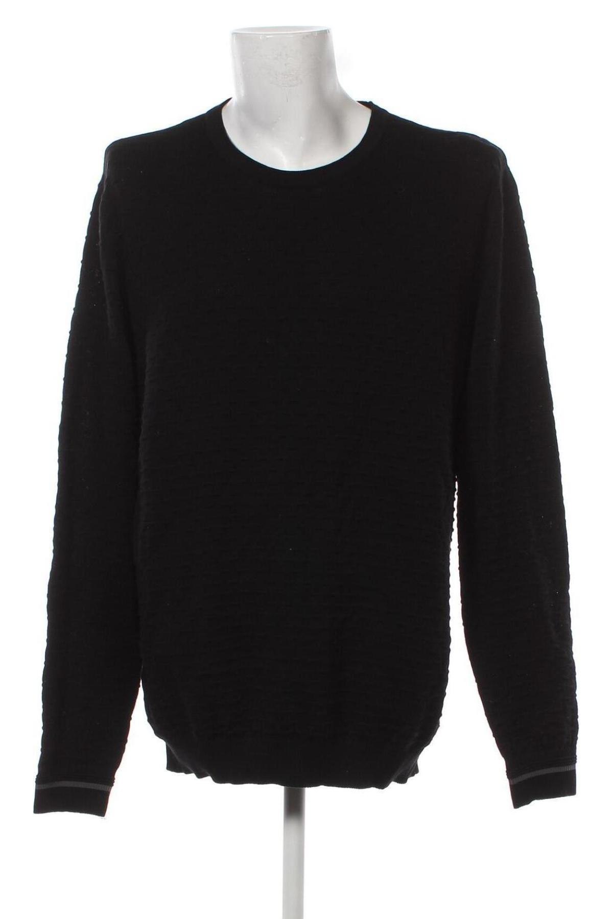 Ανδρικό πουλόβερ Much More, Μέγεθος 3XL, Χρώμα Μαύρο, Τιμή 10,23 €