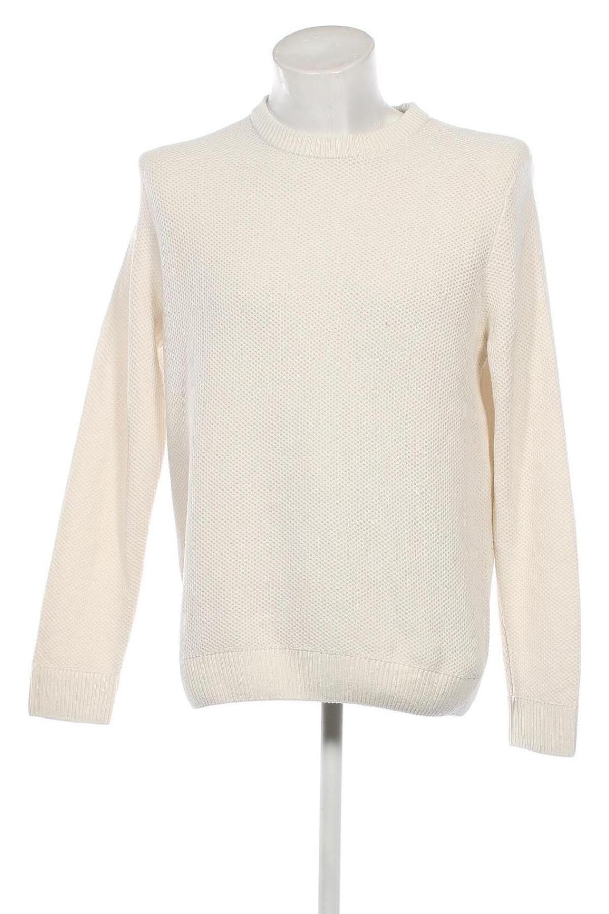 Ανδρικό πουλόβερ Originals By Jack & Jones, Μέγεθος XL, Χρώμα Λευκό, Τιμή 8,41 €