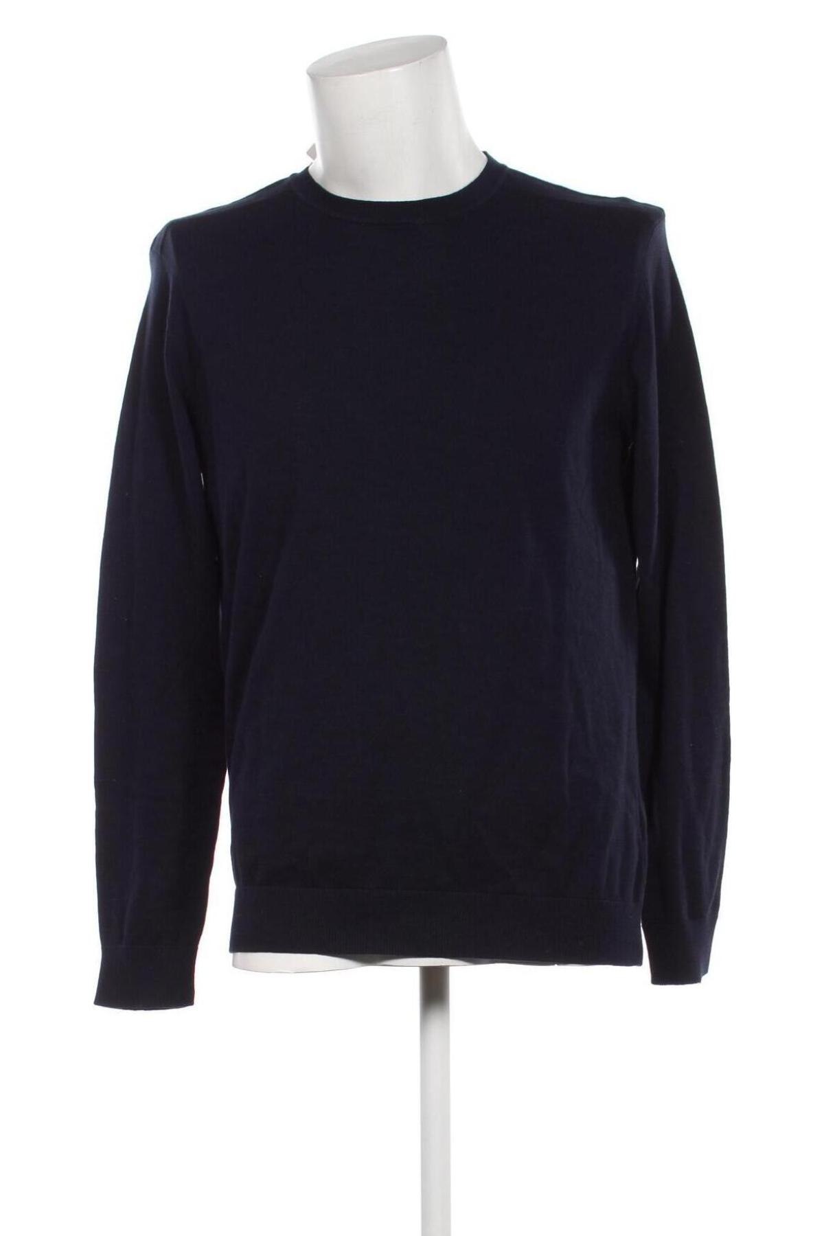 Мъжки пуловер Selected Homme, Размер L, Цвят Син, Цена 68,00 лв.