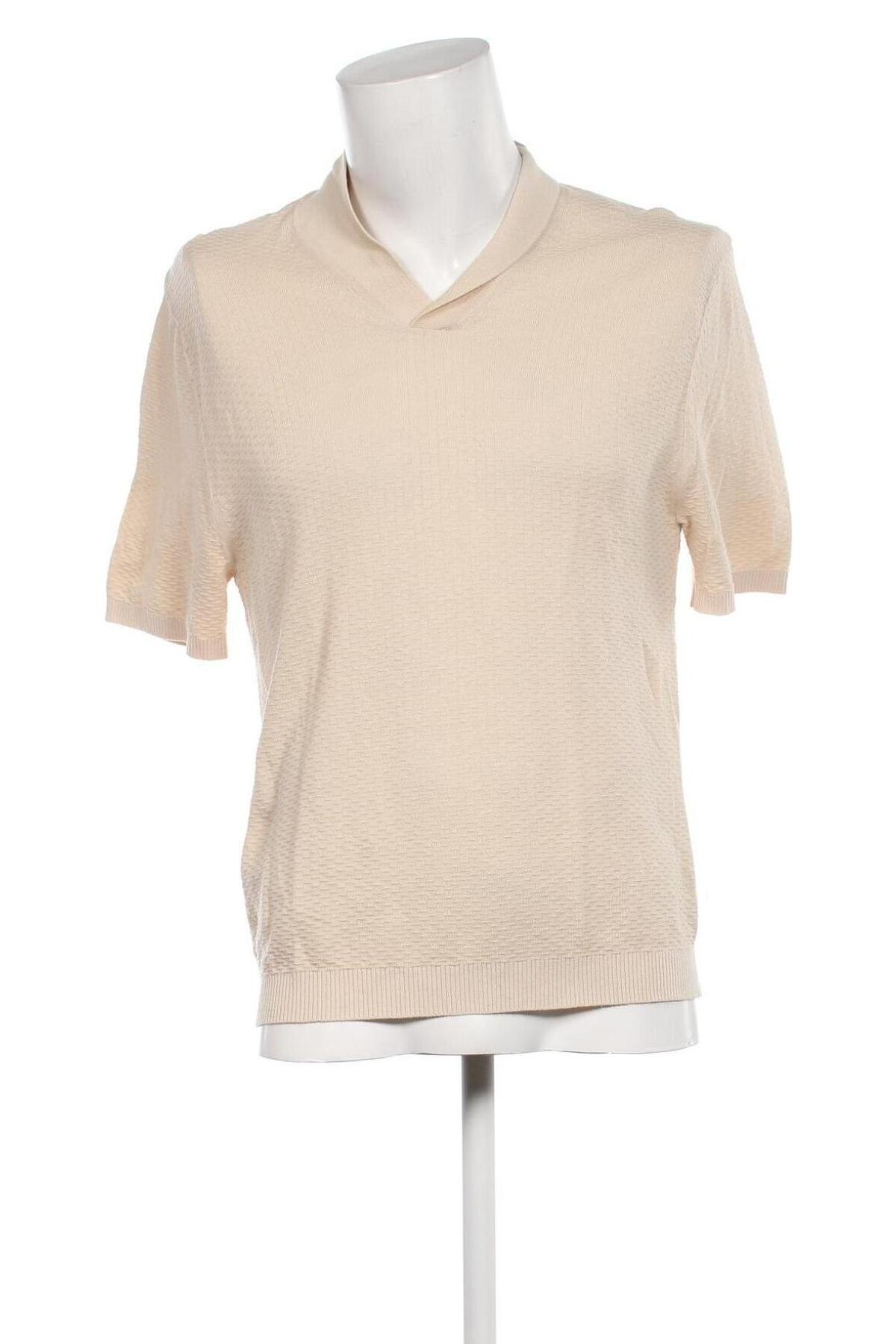 Ανδρικό πουλόβερ Selected Homme, Μέγεθος M, Χρώμα  Μπέζ, Τιμή 35,05 €