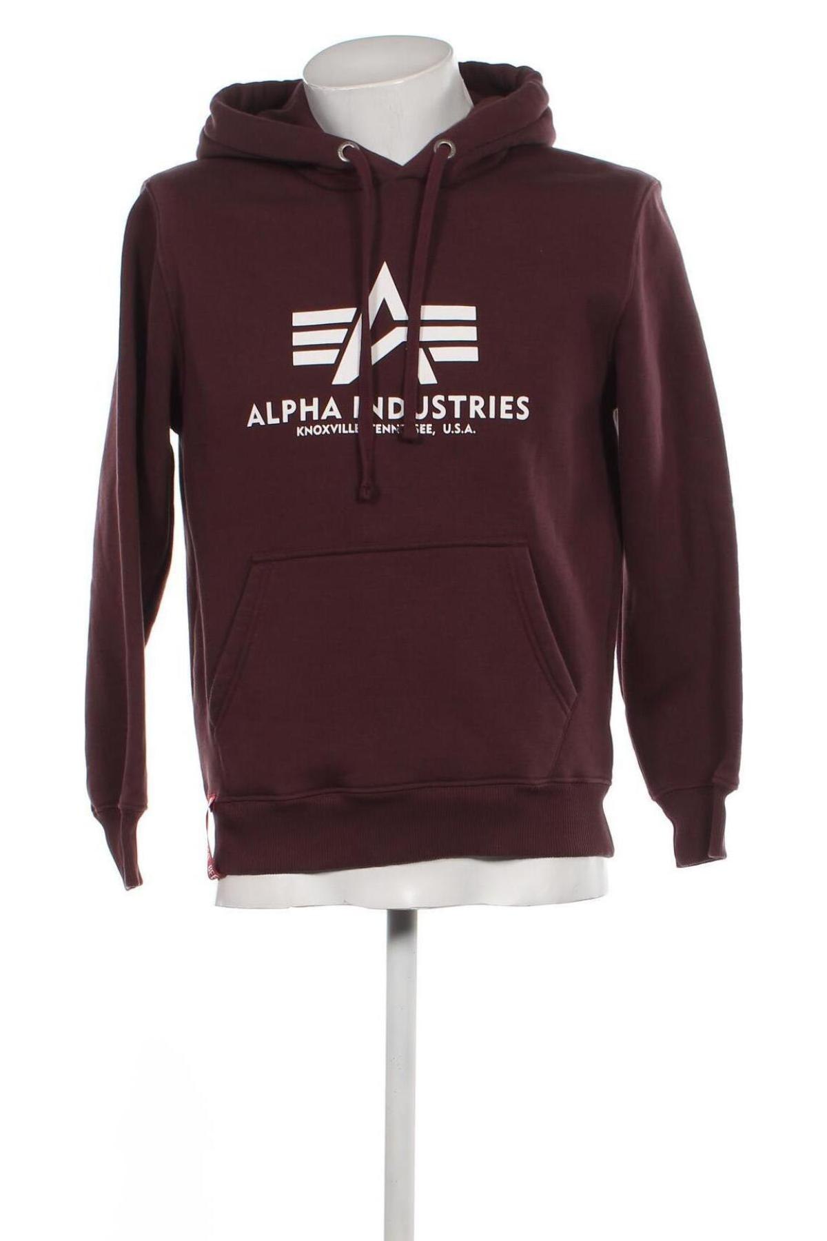Herren Sweatshirt Alpha Industries, Größe S, Farbe Rot, Preis € 38,60