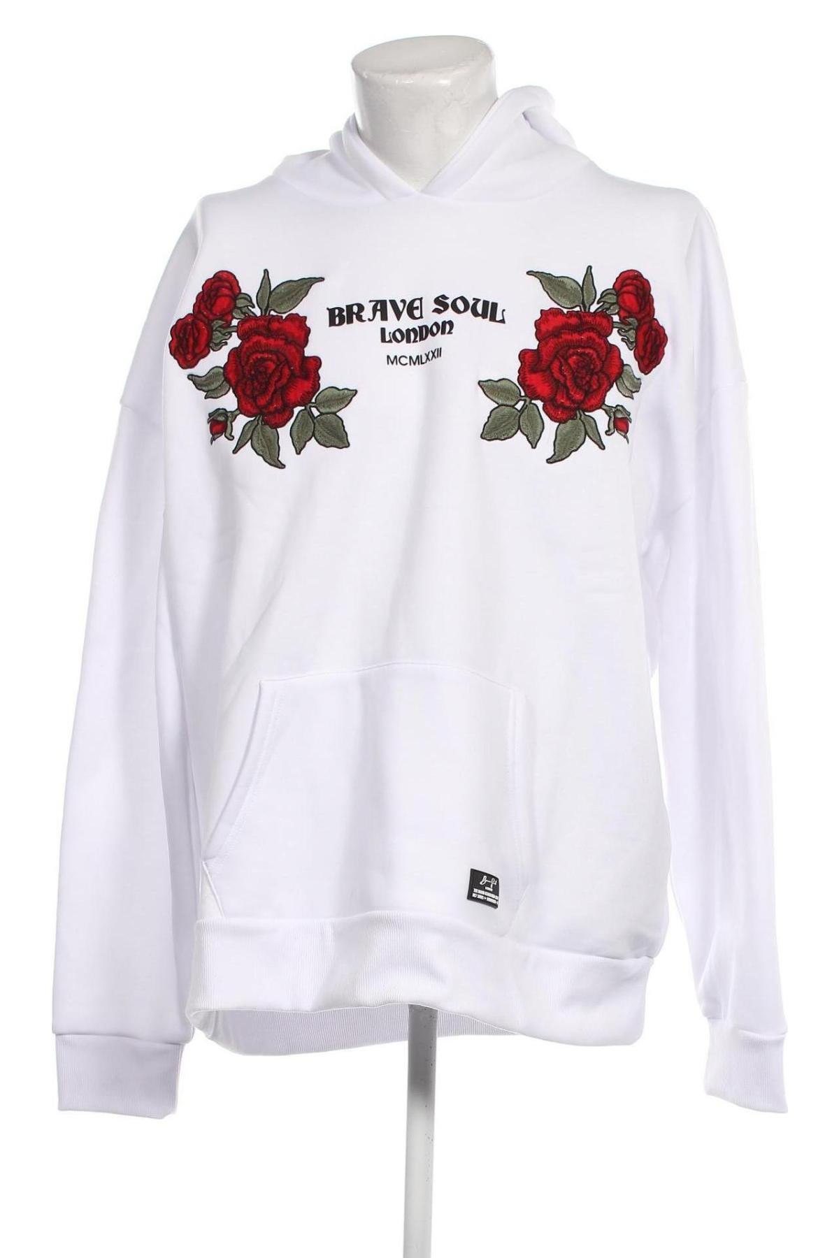 Herren Sweatshirt Brave Soul, Größe 5XL, Farbe Weiß, Preis 44,85 €