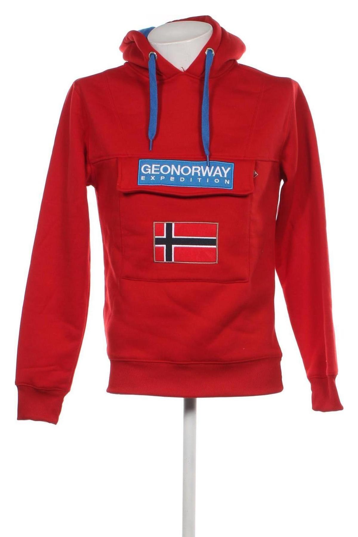 Pánská mikina  Geographical Norway, Velikost M, Barva Červená, Cena  1 848,00 Kč