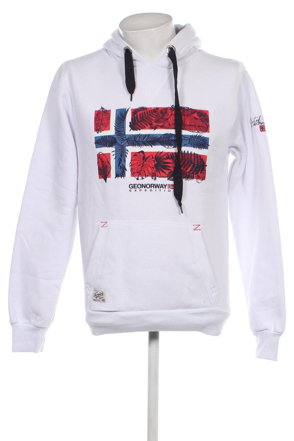 Ανδρικό φούτερ Geographical Norway, Μέγεθος L, Χρώμα Λευκό, Τιμή 61,08 €
