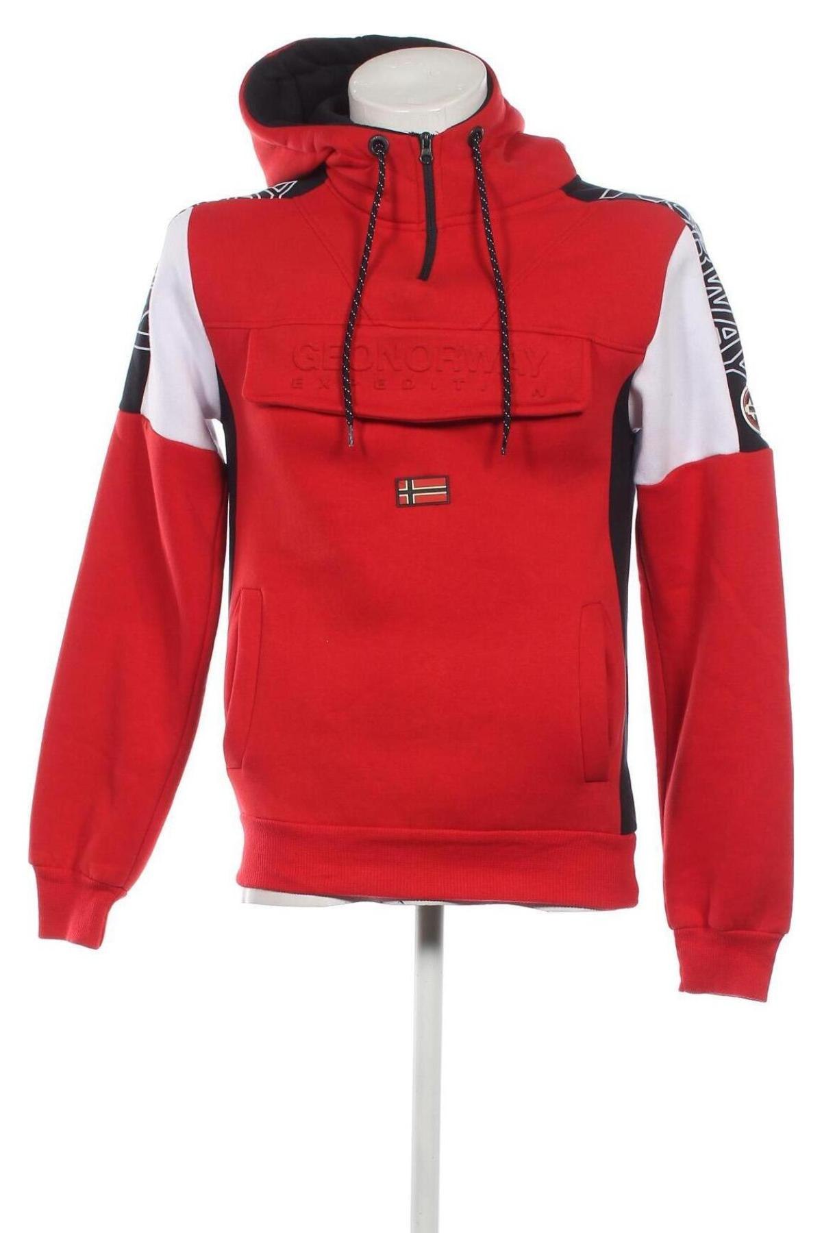 Férfi sweatshirt Geographical Norway, Méret L, Szín Piros, Ár 28 858 Ft