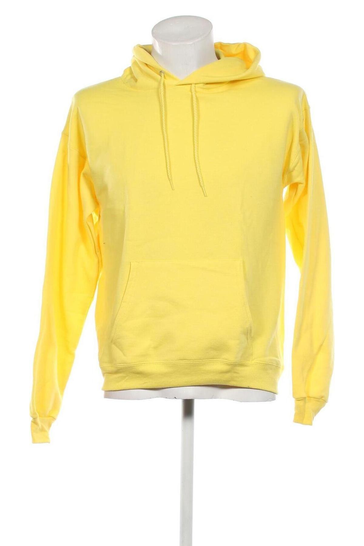Herren Sweatshirt Hanes, Größe M, Farbe Gelb, Preis 13,28 €
