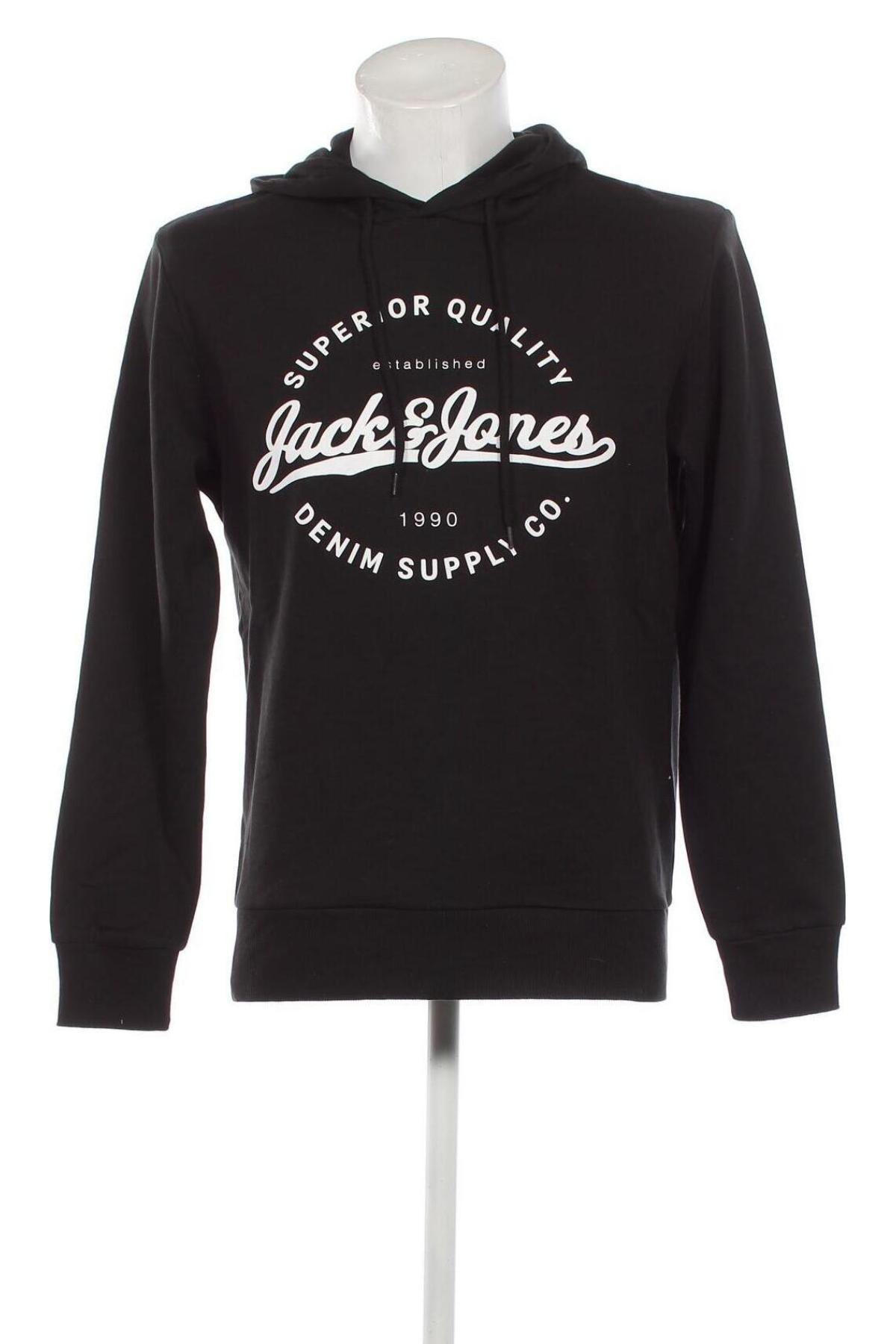Herren Sweatshirt Jack & Jones, Größe L, Farbe Schwarz, Preis 14,48 €