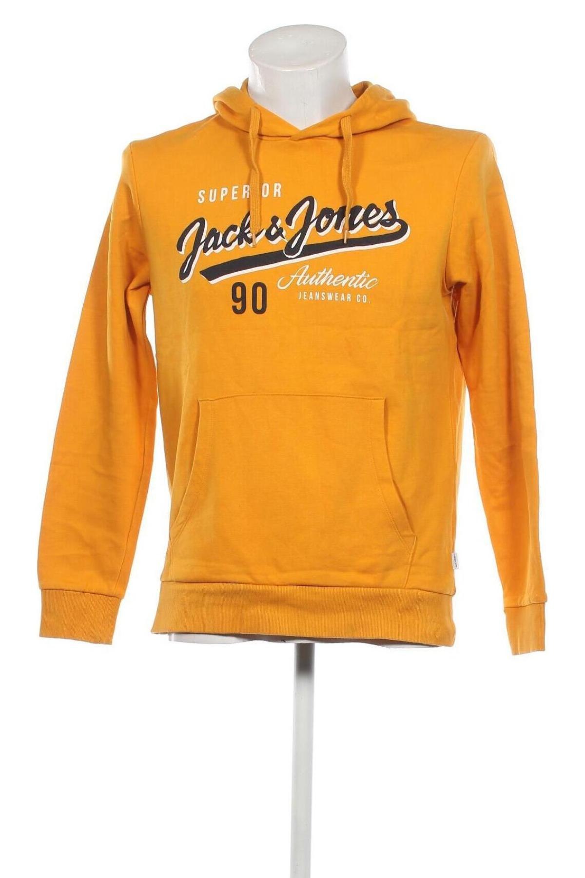 Мъжки суичър Jack & Jones, Размер M, Цвят Жълт, Цена 16,60 лв.