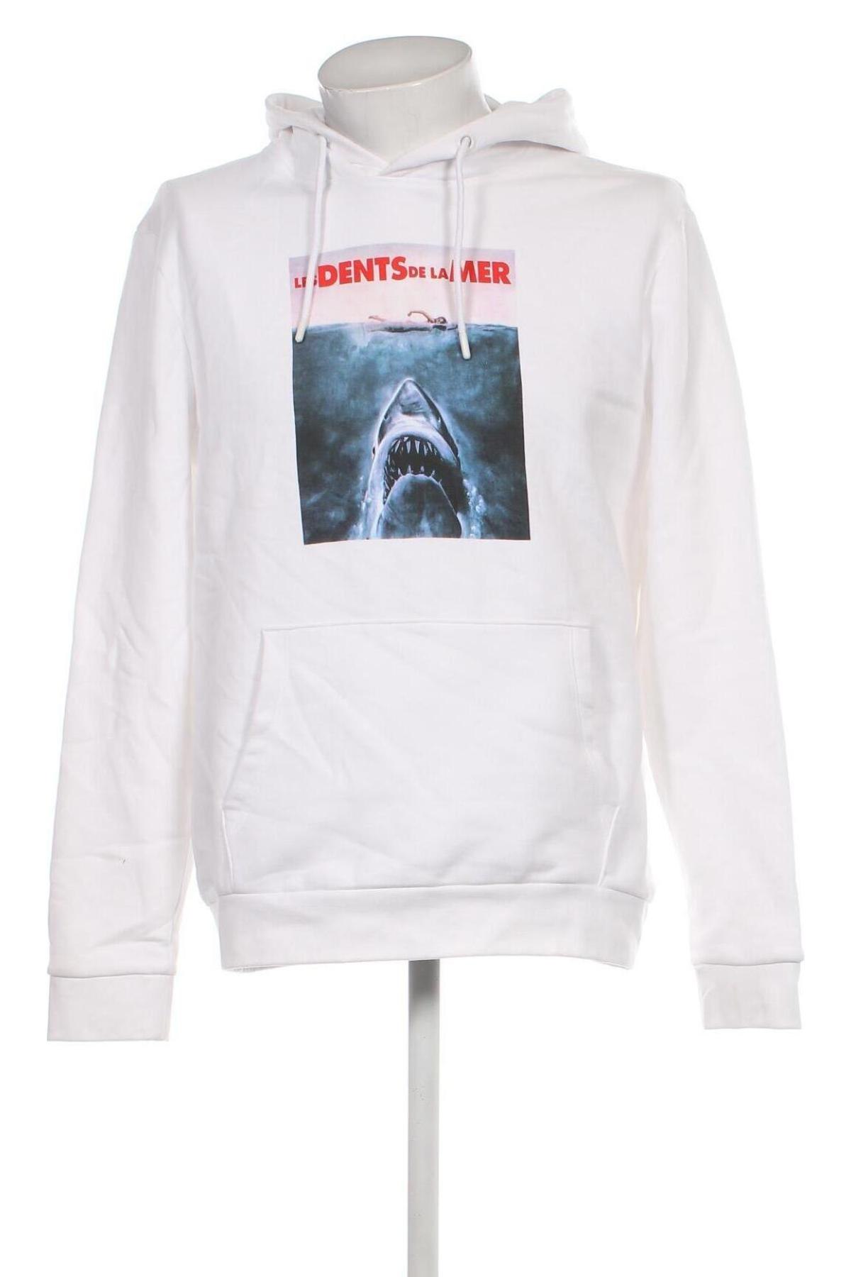 Herren Sweatshirt Jules, Größe L, Farbe Weiß, Preis 9,25 €