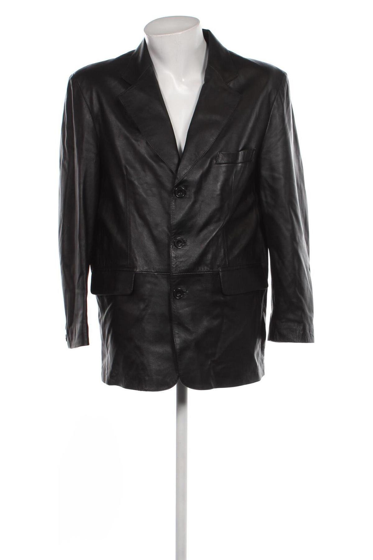 Pánská kožená bunda , Velikost L, Barva Černá, Cena  972,00 Kč