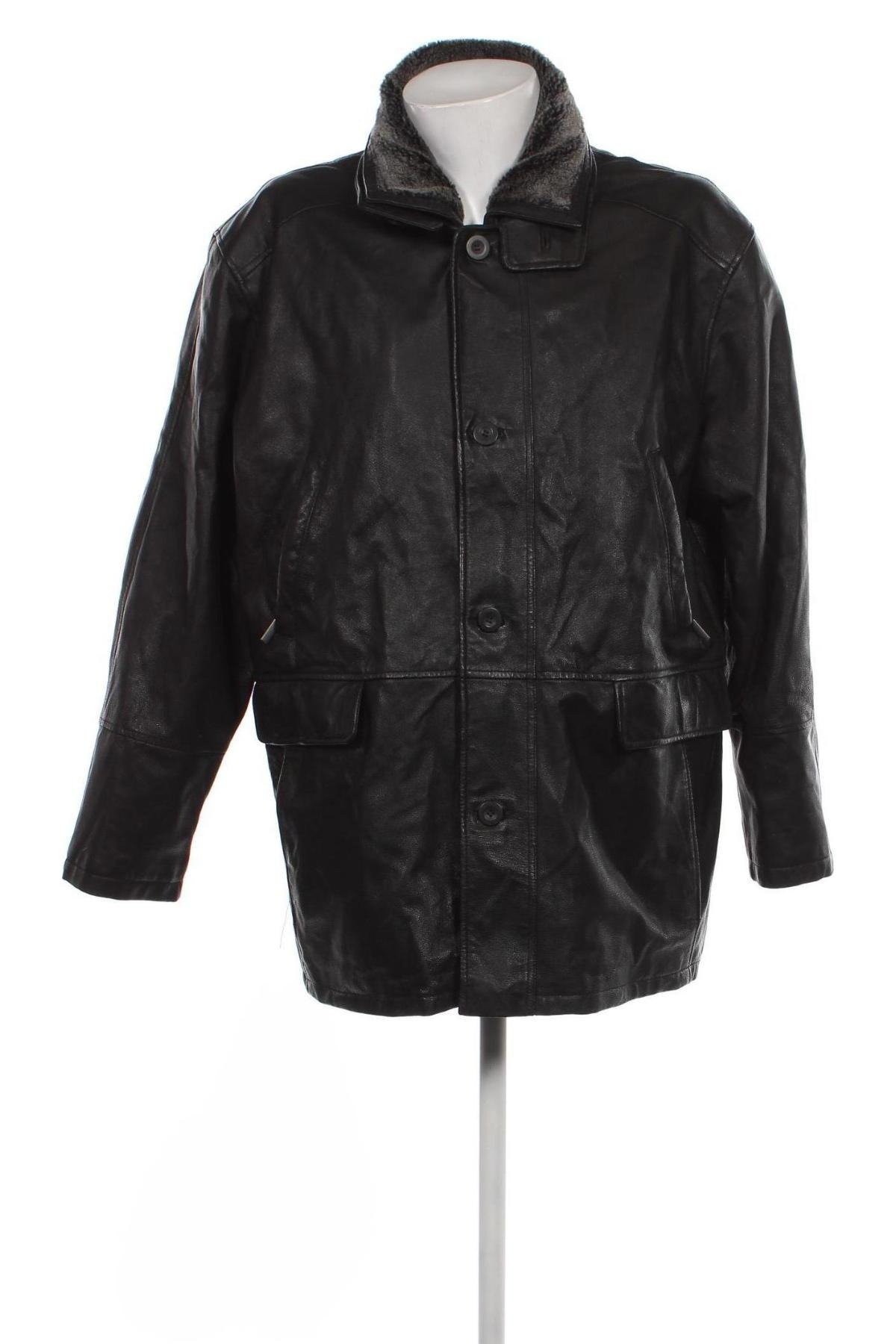 Pánska kožená bunda , Veľkosť XL, Farba Čierna, Cena  60,67 €