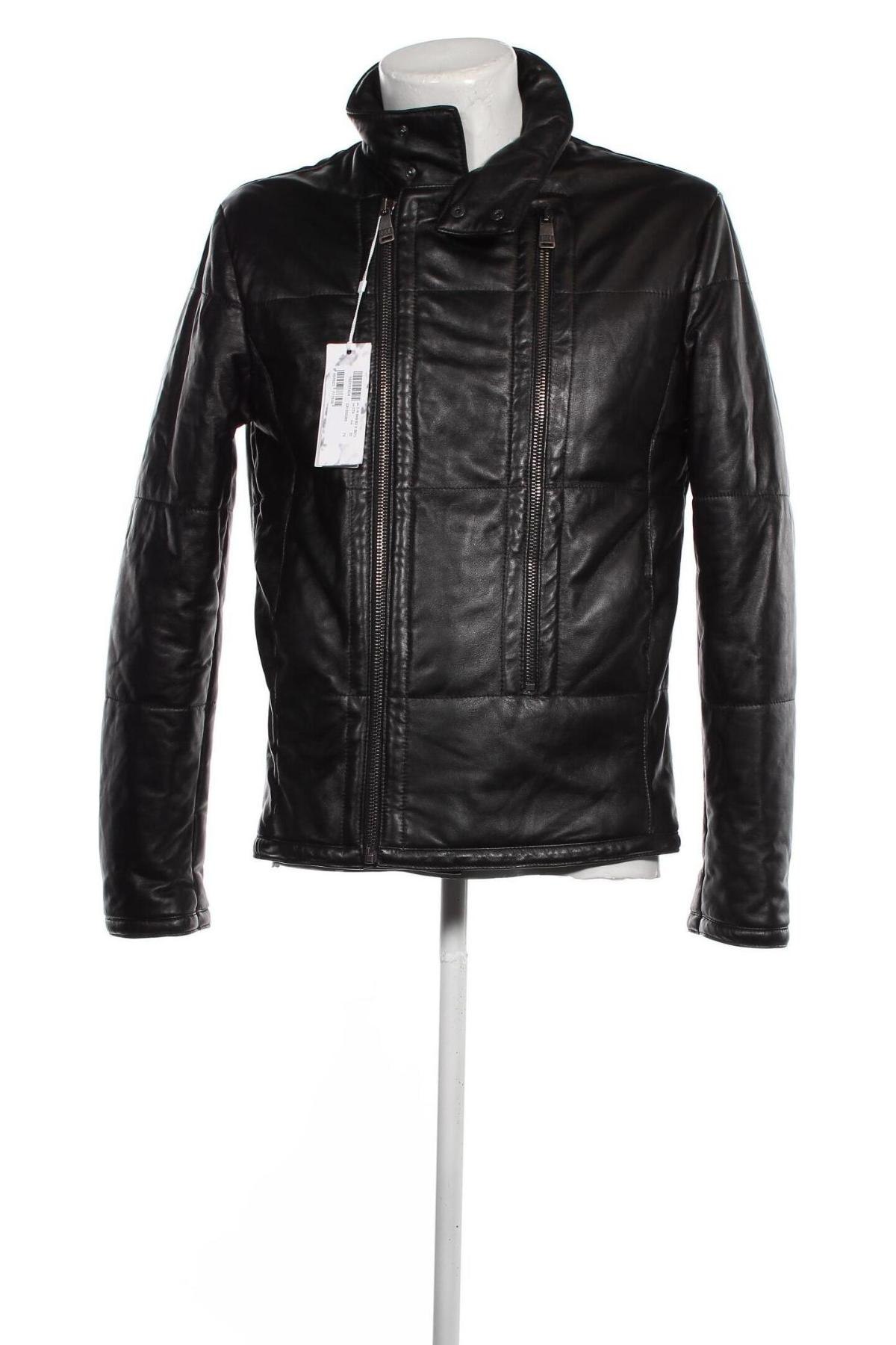 Pánska kožená bunda  Bikkembergs, Veľkosť L, Farba Čierna, Cena  283,48 €