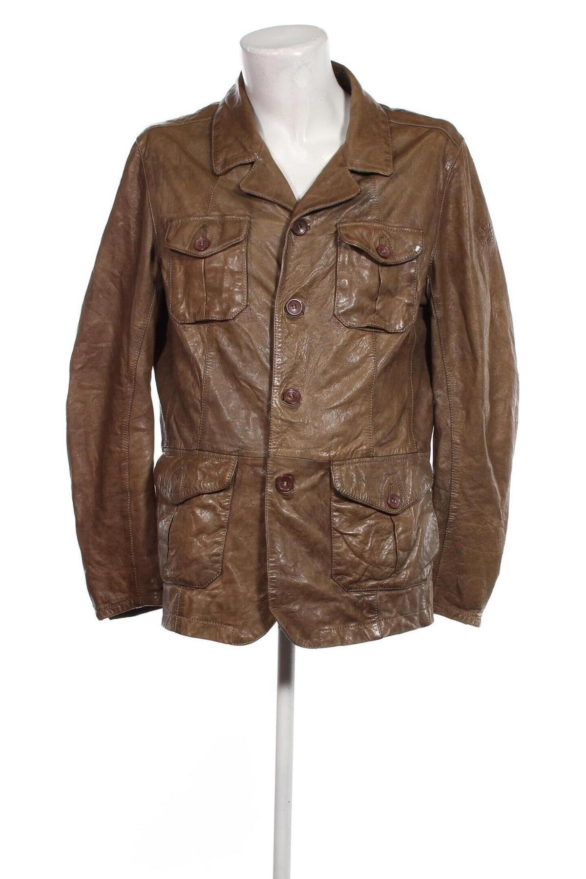 Pánska kožená bunda  Mauritius, Veľkosť L, Farba Hnedá, Cena  127,05 €