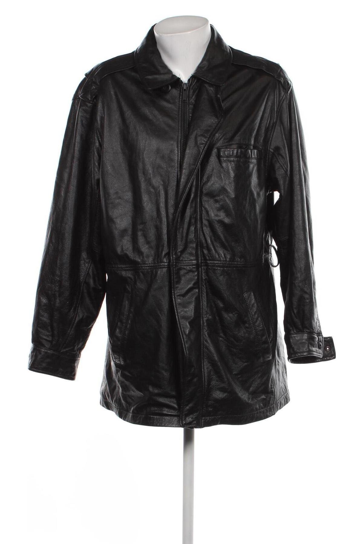 Мъжко кожено яке Wilsons Leather, Размер XL, Цвят Черен, Цена 231,00 лв.