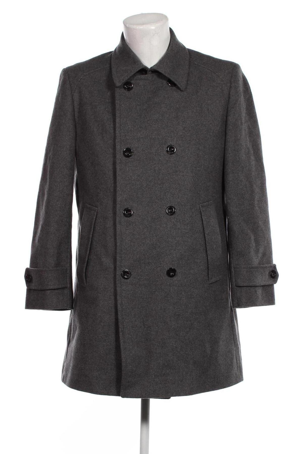 Мъжко палто BOSS, Размер XL, Цвят Сив, Цена 285,00 лв.