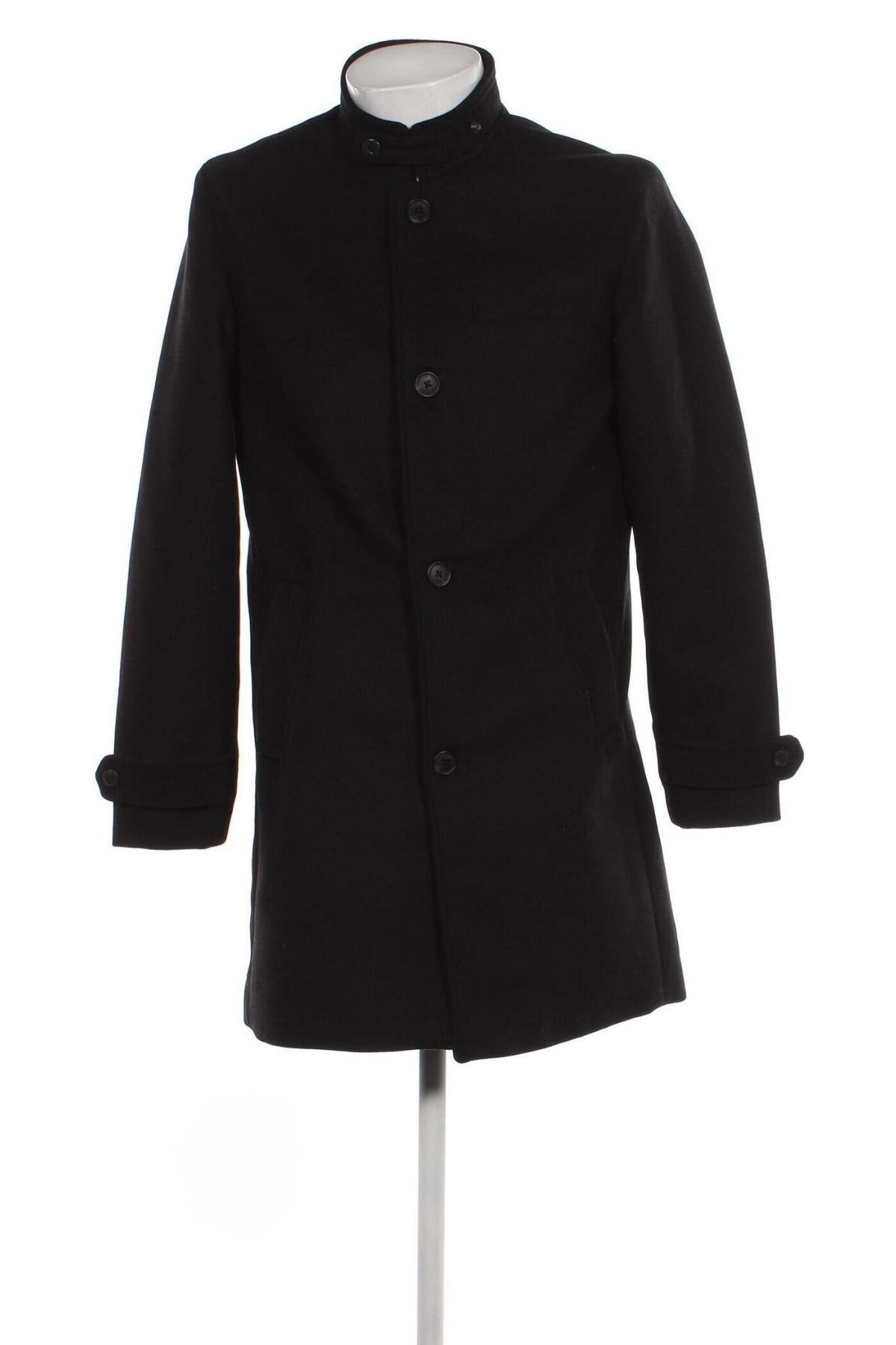 Мъжко палто Jack & Jones, Размер M, Цвят Черен, Цена 50,84 лв.