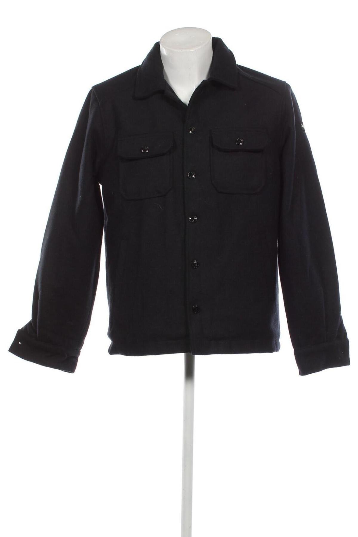 Мъжко палто Schott, Размер L, Цвят Син, Цена 519,00 лв.