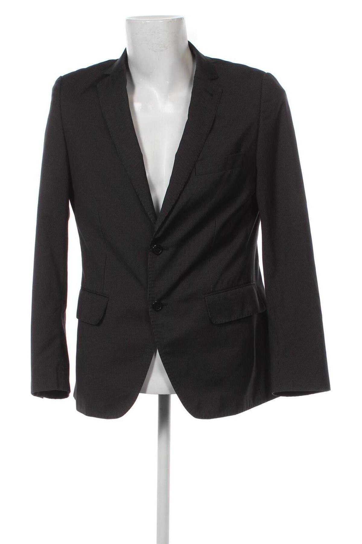 Мъжко сако H&M, Размер L, Цвят Черен, Цена 8,80 лв.