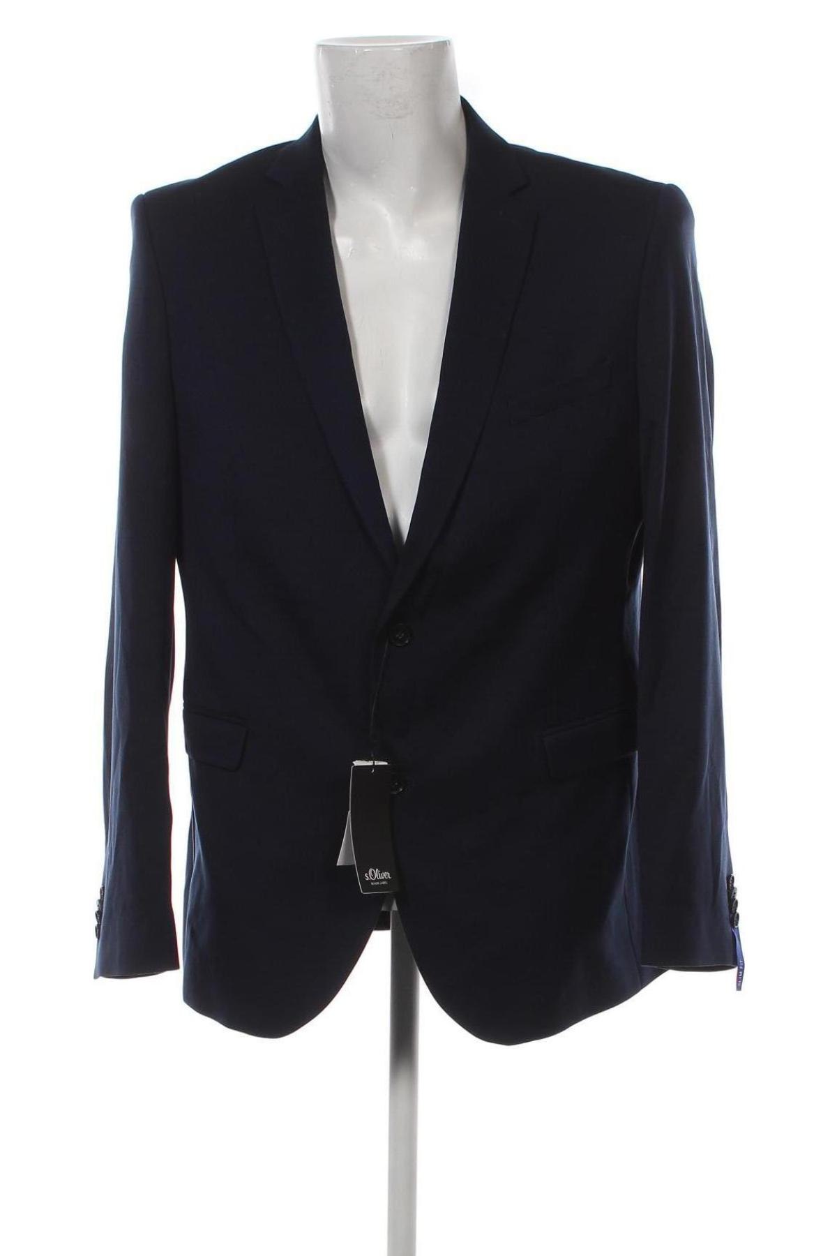 Ανδρικό σακάκι S.Oliver Black Label, Μέγεθος XL, Χρώμα Μπλέ, Τιμή 59,63 €