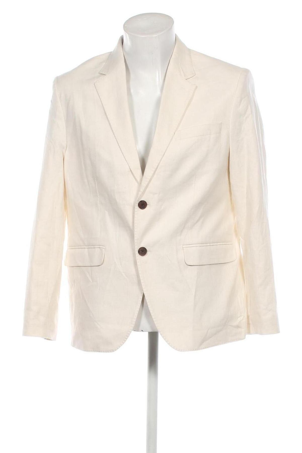 Ανδρικό σακάκι Selected Homme, Μέγεθος L, Χρώμα Λευκό, Τιμή 91,75 €