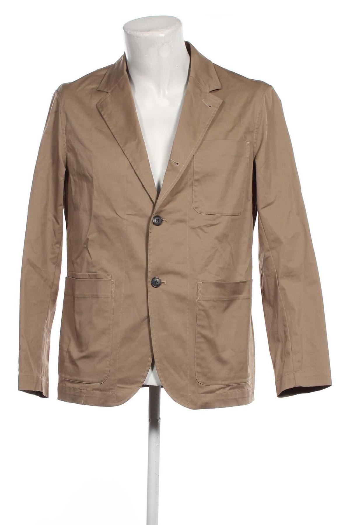 Ανδρικό σακάκι Selected Homme, Μέγεθος M, Χρώμα  Μπέζ, Τιμή 91,75 €