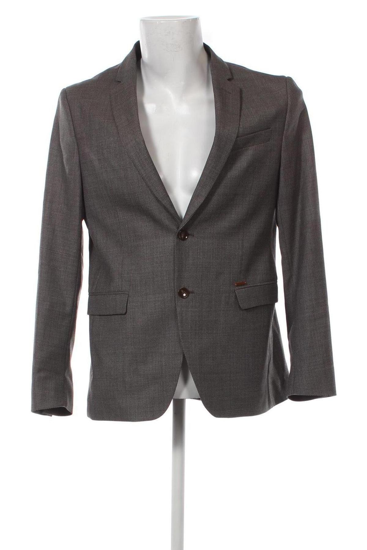 Herren Sakko Zara Man, Größe L, Farbe Grau, Preis 19,85 €