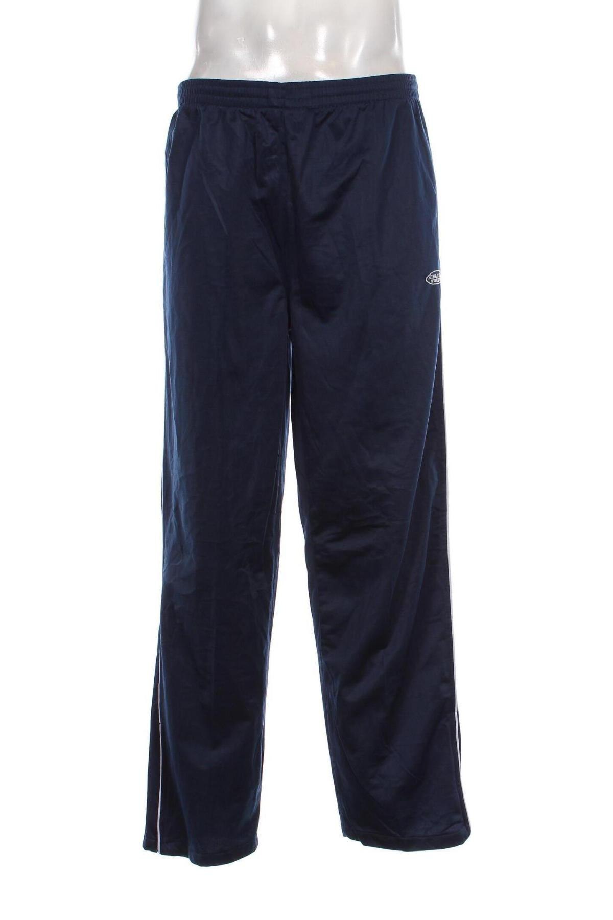 Pantaloni trening de bărbați Athletic Works, Mărime XL, Culoare Albastru, Preț 77,27 Lei