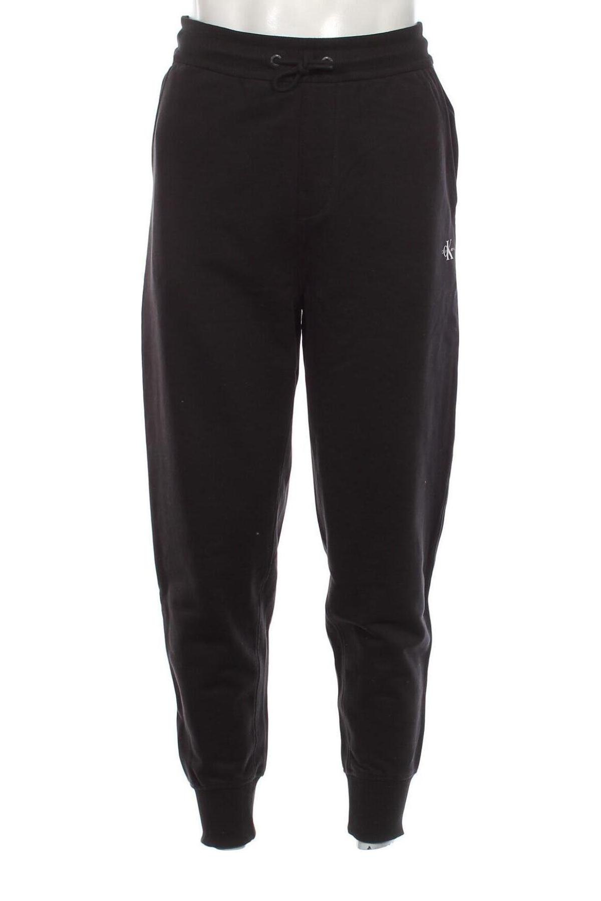Мъжко спортно долнище Calvin Klein Jeans, Размер M, Цвят Черен, Цена 82,00 лв.