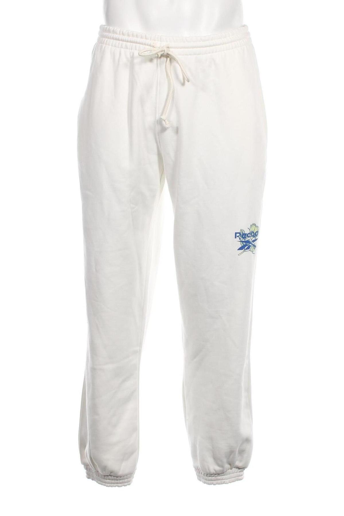 Ανδρικό αθλητικό παντελόνι Reebok, Μέγεθος L, Χρώμα Λευκό, Τιμή 44,85 €