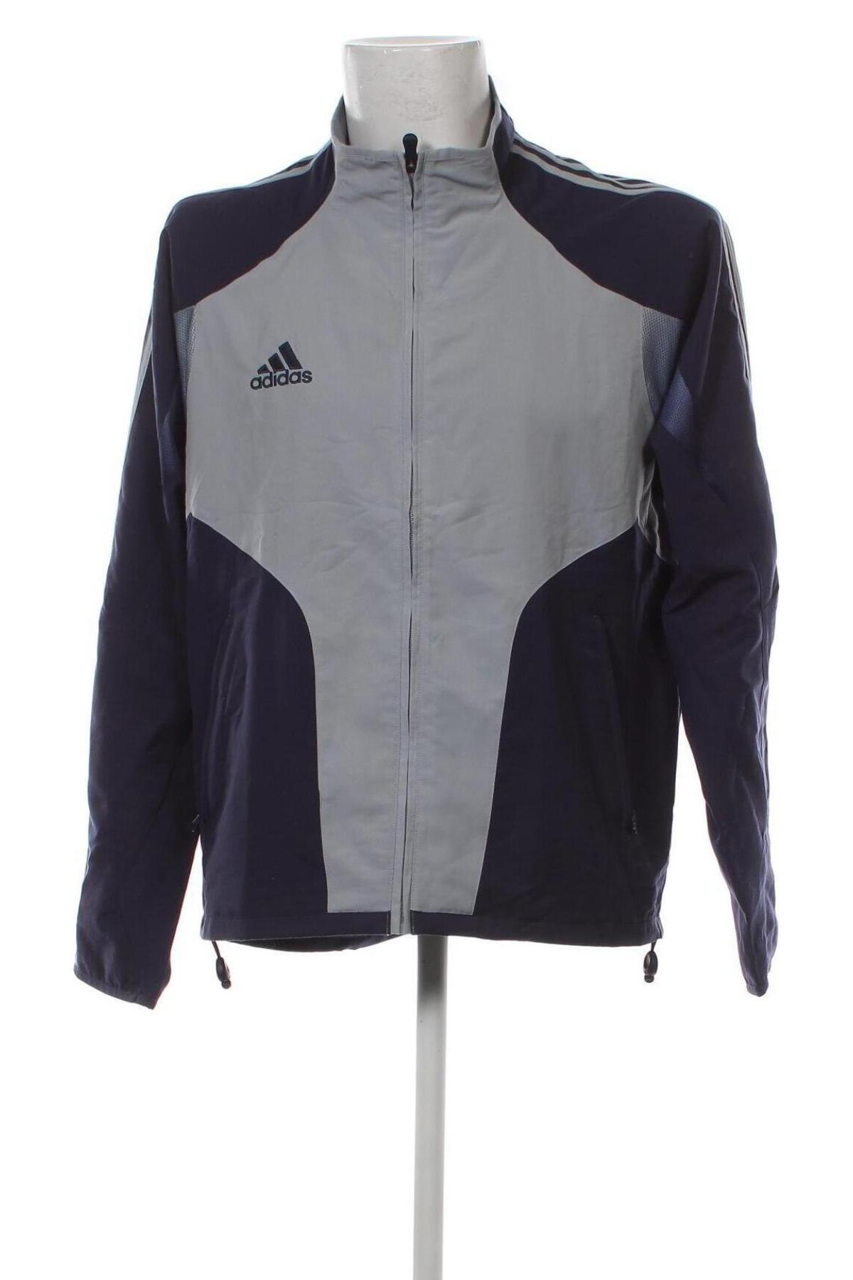 Bluză trening de bărbați Adidas, Mărime L, Culoare Albastru, Preț 207,41 Lei