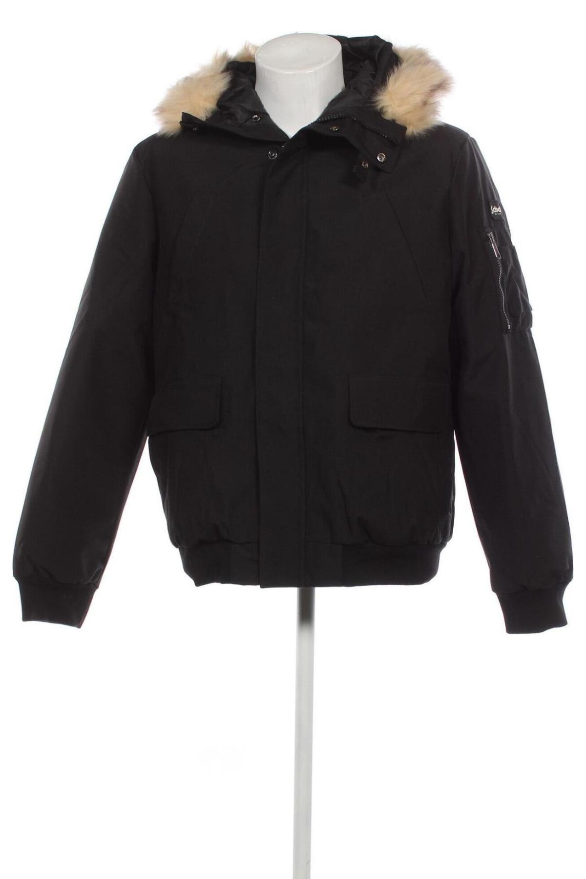 Ανδρικό μπουφάν Schott, Μέγεθος XL, Χρώμα Μαύρο, Τιμή 144,56 €
