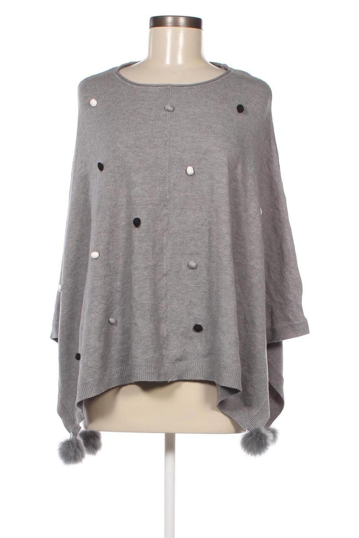 Poncho, Größe S, Farbe Grau, Preis € 10,71