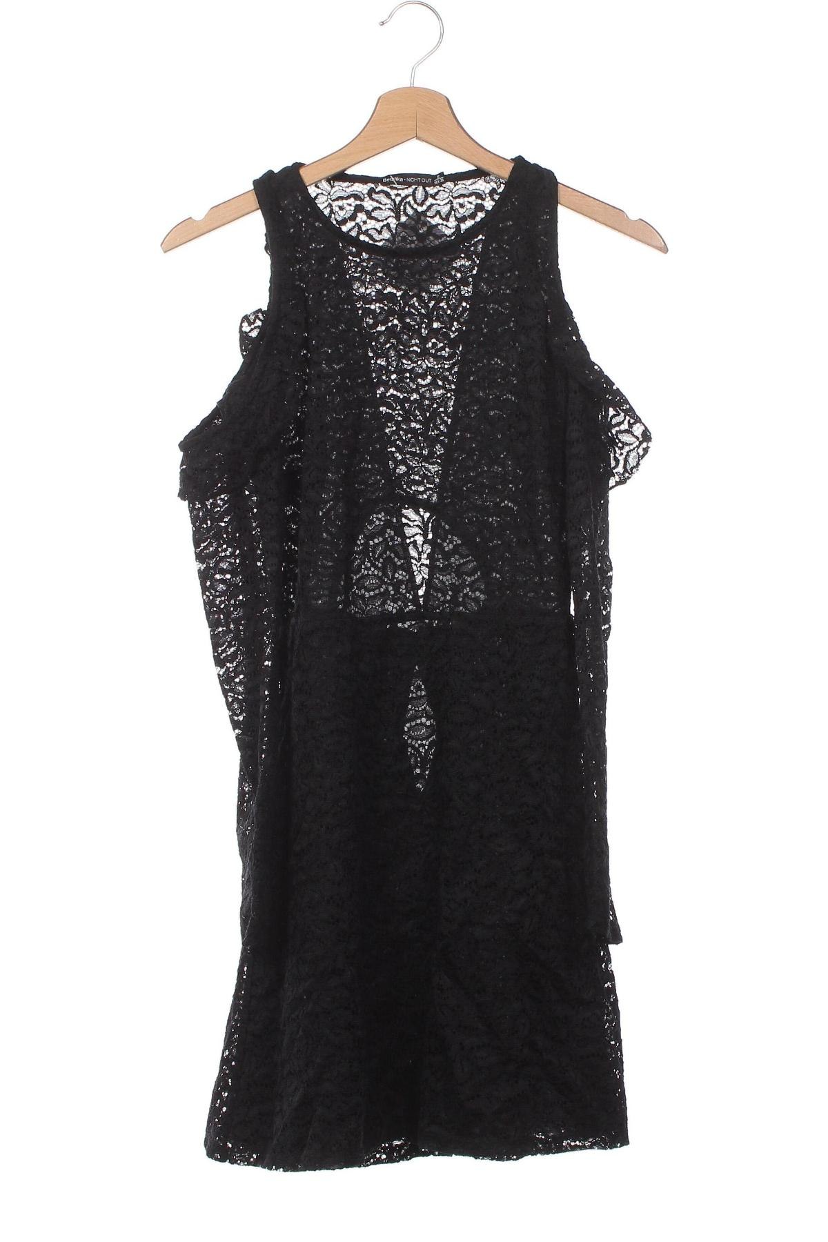 Šaty  Bershka, Veľkosť S, Farba Čierna, Cena  7,42 €