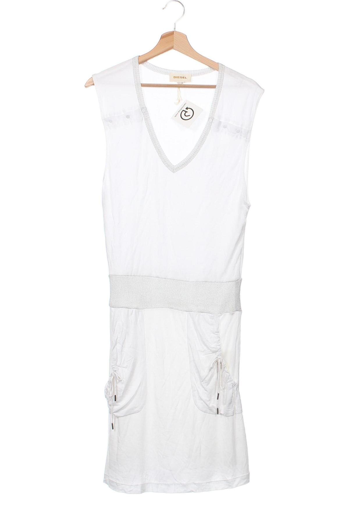 Kleid Diesel, Größe XS, Farbe Weiß, Preis € 39,90