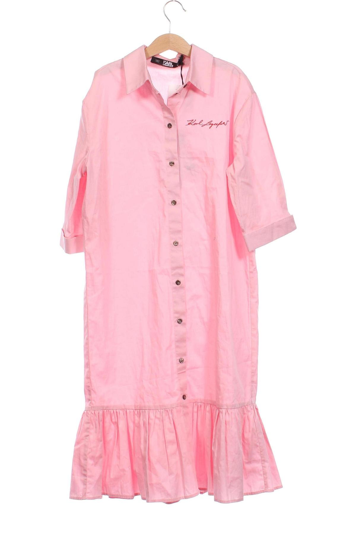 Kleid Karl Lagerfeld, Größe XXS, Farbe Rosa, Preis € 179,46