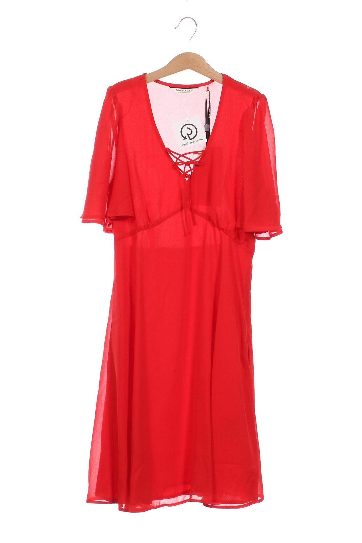 Φόρεμα Naf Naf, Μέγεθος XS, Χρώμα Κόκκινο, Τιμή 8,94 €