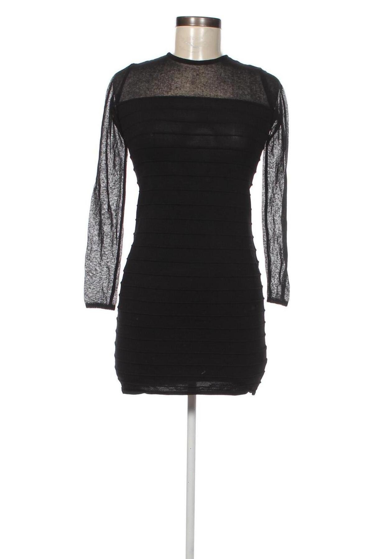 Рокля Zara Knitwear, Размер S, Цвят Черен, Цена 11,56 лв.