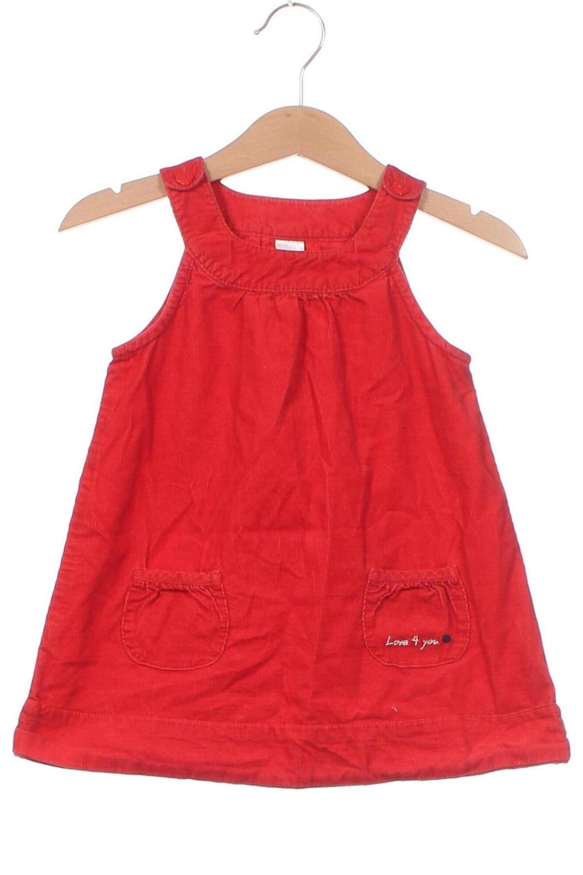 Latzkleid Baby Club, Größe 6-9m/ 68-74 cm, Farbe Rot, Preis 14,00 €