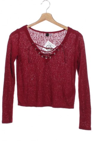 Dámska blúza H&M Divided, Veľkosť XS, Farba Červená, Cena  3,95 €