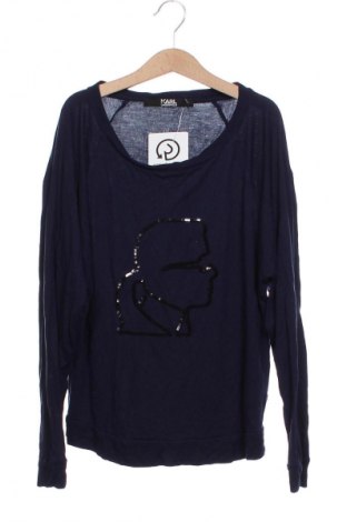 Bluză de femei Karl Lagerfeld, Mărime XS, Culoare Albastru, Preț 443,17 Lei