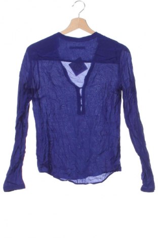 Дамска блуза Zara, Размер XS, Цвят Син, Цена 27,99 лв.