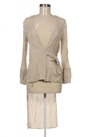 Bluză de femei Zara, Mărime S, Culoare Bej, Preț 88,99 Lei