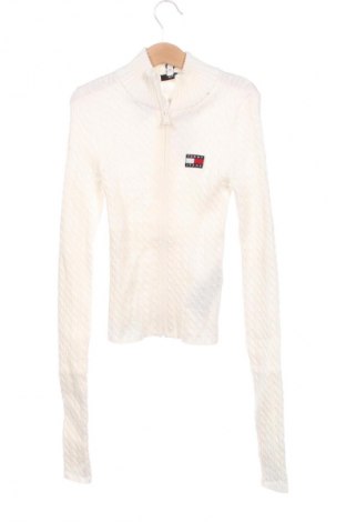 Γυναικεία ζακέτα Tommy Jeans, Μέγεθος XS, Χρώμα Λευκό, Τιμή 46,99 €
