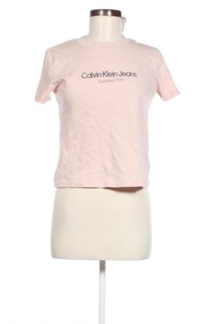 Tricou de femei Calvin Klein Jeans, Mărime M, Culoare Roz, Preț 189,99 Lei