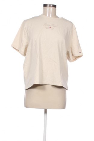 Damski T-shirt Tommy Jeans, Rozmiar L, Kolor ecru, Cena 252,99 zł